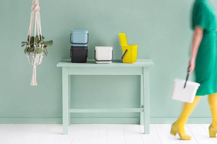 Sort & Go Koš za ločevanje odpadkov, 3 l, antraciten