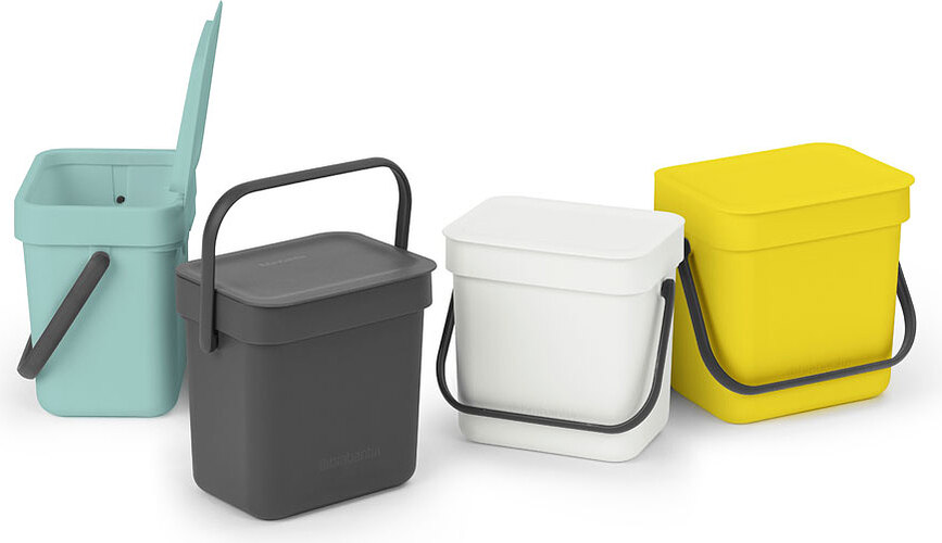 Sort & Go Koš za ločevanje odpadkov, 3 l, antraciten