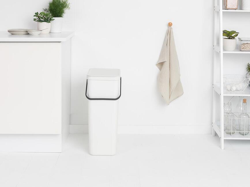 Sort & Go Koš za ločevanje odpadkov, 40 l, svetlo siv