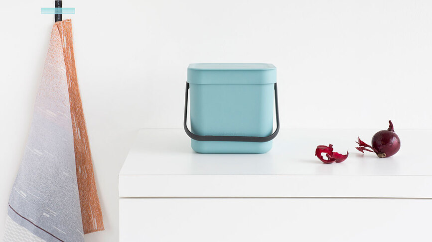 Sort & Go Poubelle de tri 3 L, verte