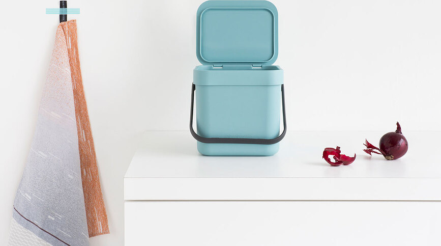 Sort & Go Poubelle de tri 3 L, verte