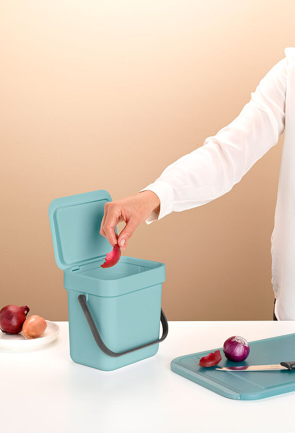 Sort & Go Poubelle de tri 3 L, verte