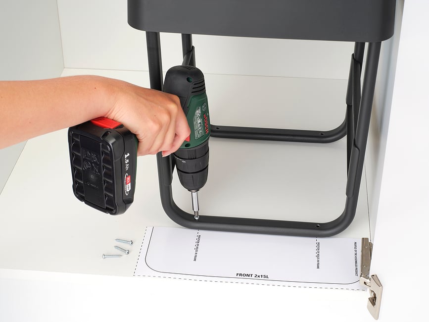 Sort & Go Poubelle de Tri double, pour placard, 2 x 30 L