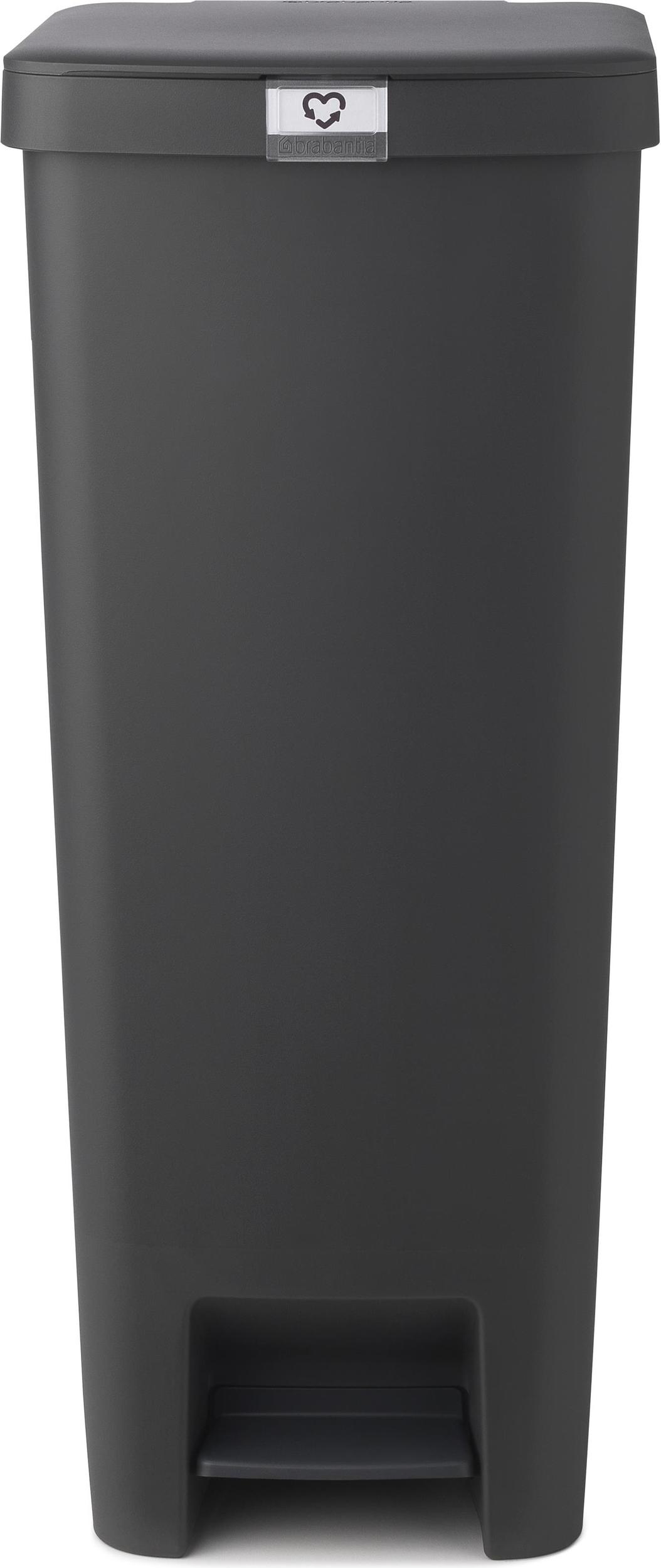 Stepup Pedal-Mülleimer 40 l dunkelgrau recycelt