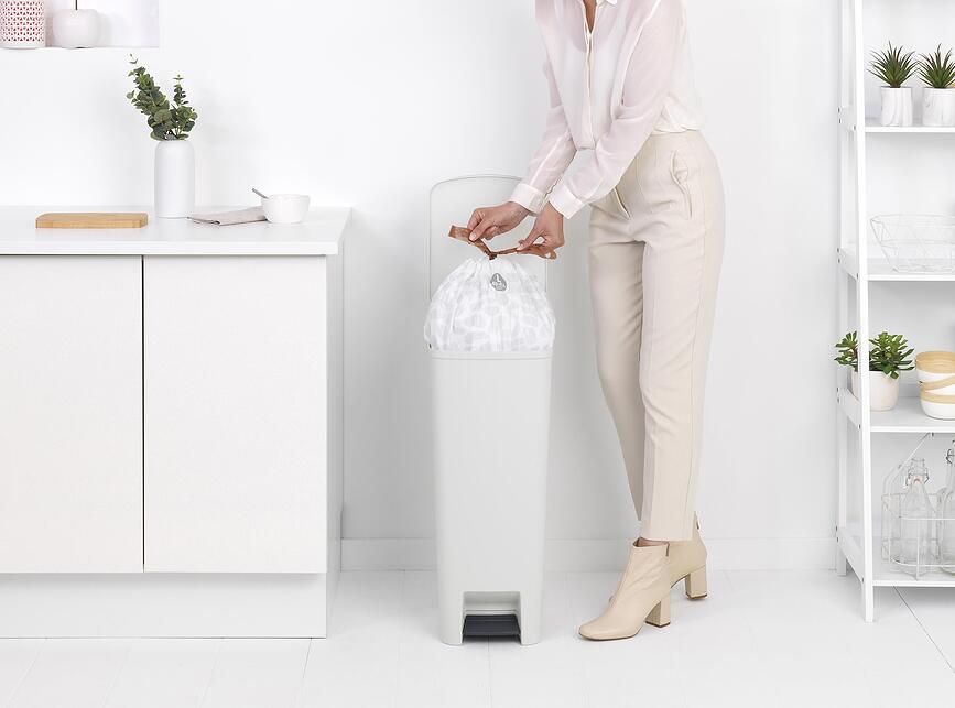 StepUp pedalhink 40 l, beige, återvunnen