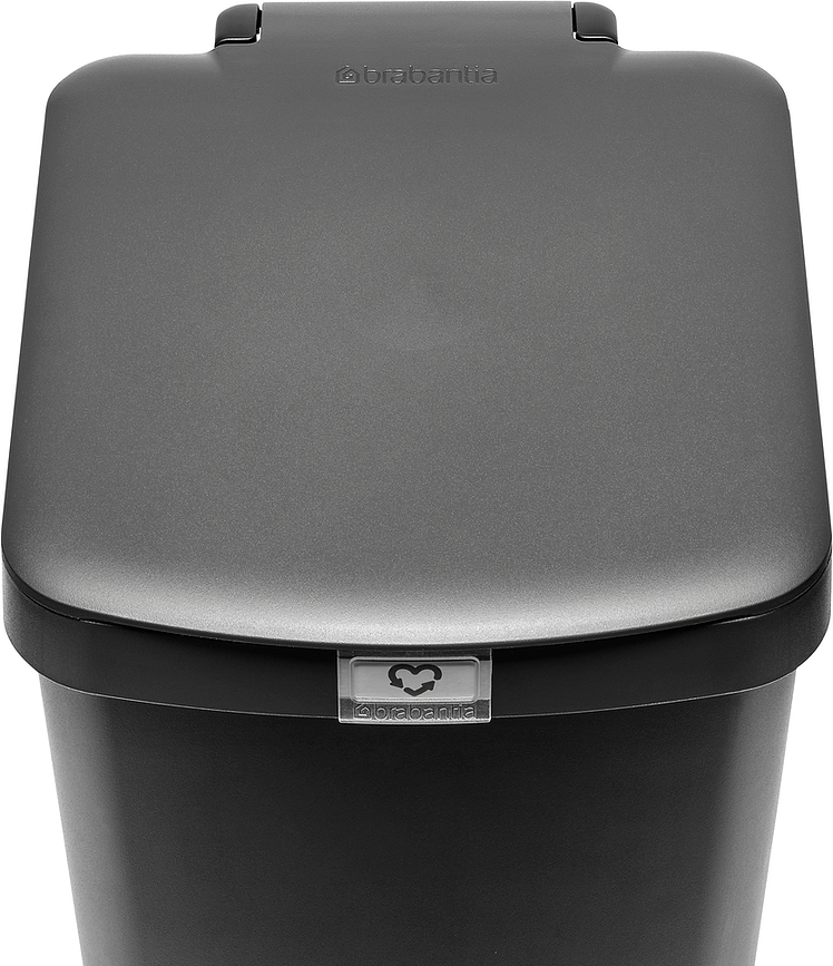 Poubelle à pédale StepUp 25 l, beige, en matière recyclée