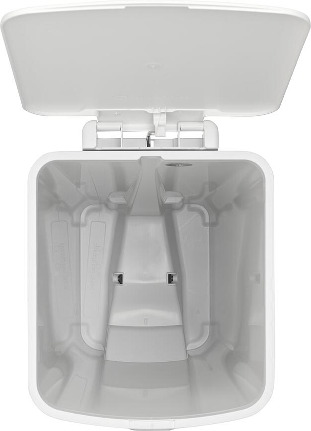 Poubelle à pédale StepUp 40 l, beige, en matière recyclée