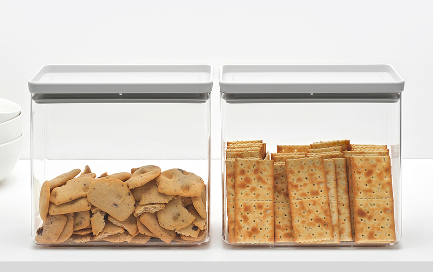 Tasty+ Boîte de Rangement 3,5 L, gris clair