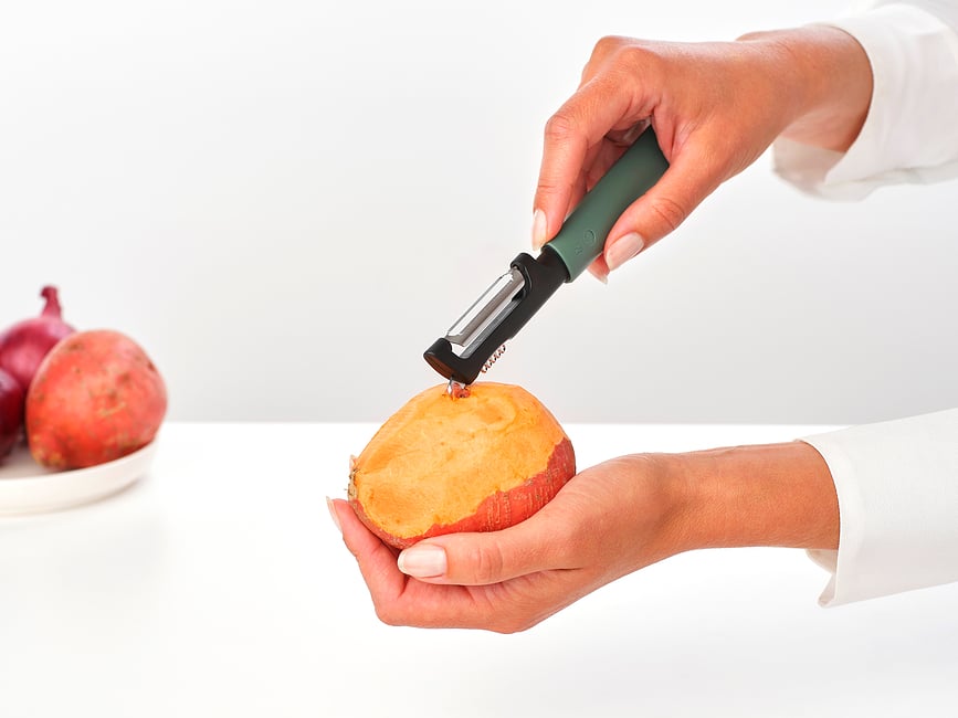 Tasty+ Économe 2 en 1, avec fonction râpe