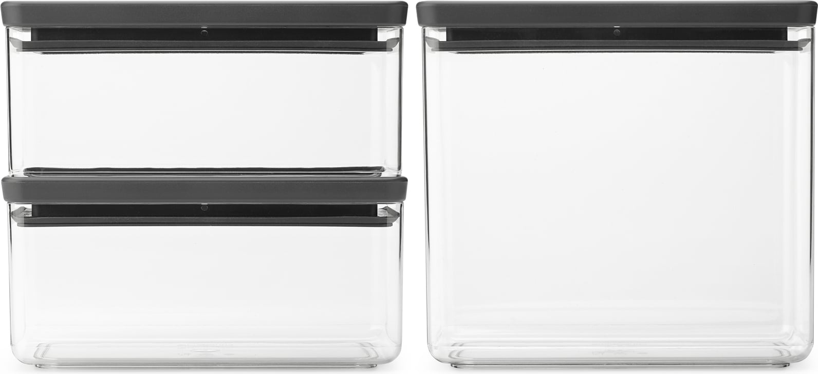 Tasty+ Küchenbehälter 1,5 l + 3,5 l dunkelgrau 3 St.