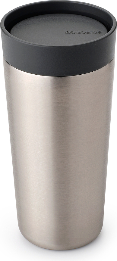 Taza térmica Make & Take, 360 ml, gris oscuro