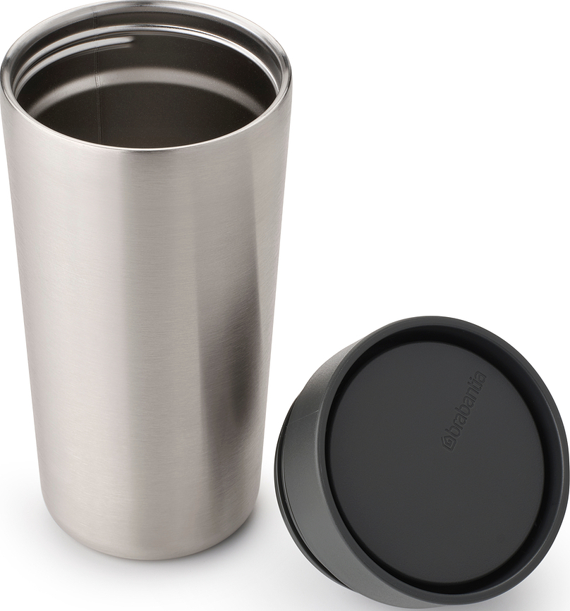 Taza térmica Make & Take, 360 ml, gris oscuro