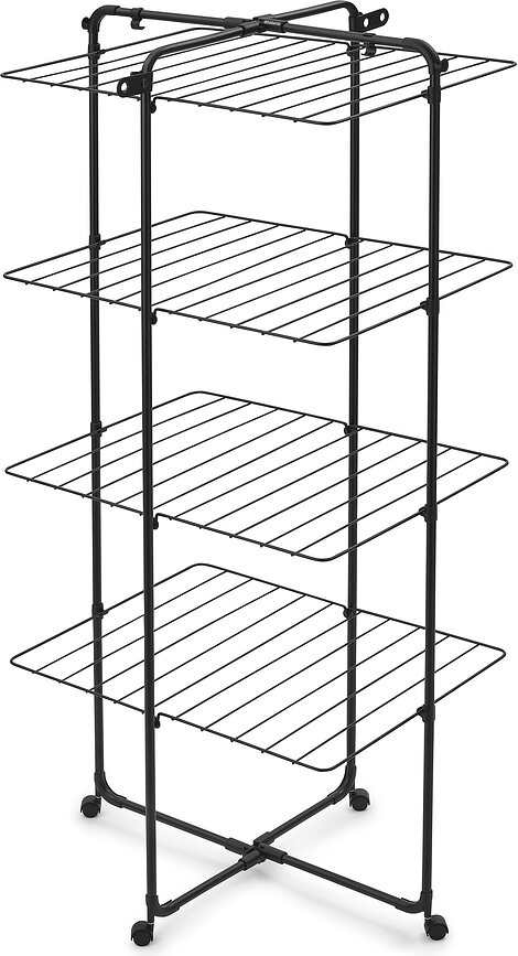 Tendedero de torre Hangon, de cuatro niveles, negro