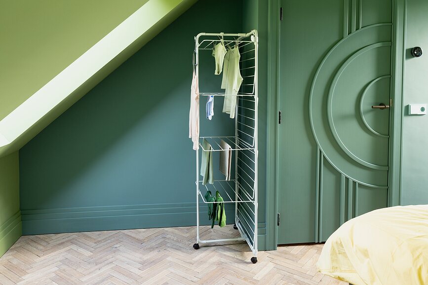 Tendedero de torre Hangon, de cuatro niveles, negro