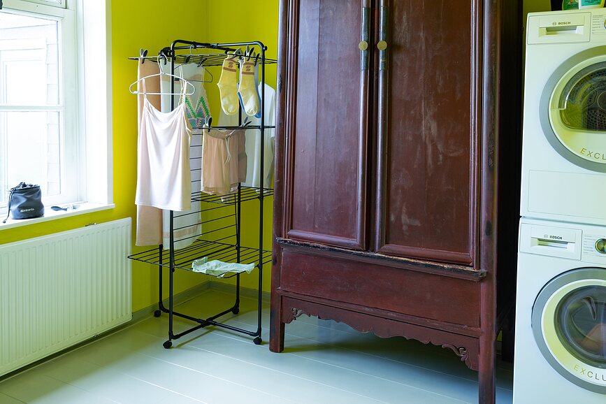 Tendedero de torre Hangon, de cuatro niveles, negro