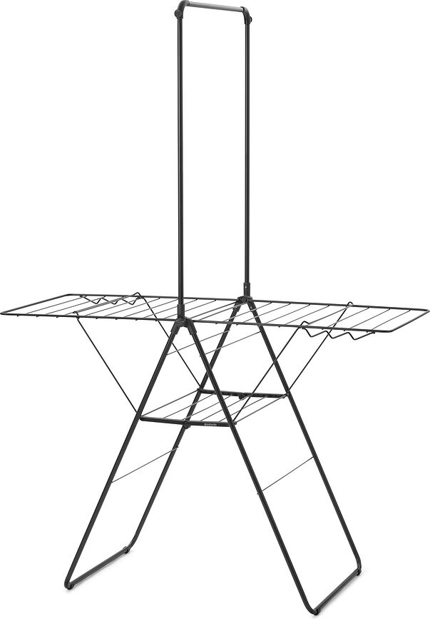 Tendedero Hangon, 127 cm, negro mate, con barra