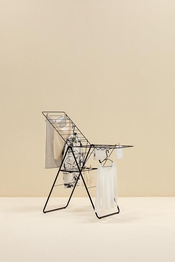 Tendedero Hangon 127 cm, negro mate