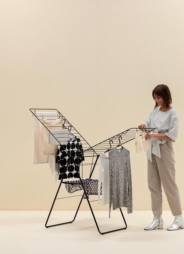 Tendedero Hangon, 181 cm, gris metalizado