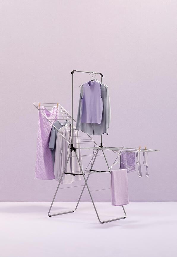 Perchero Hangon, negro mate, 181 cm, con barra