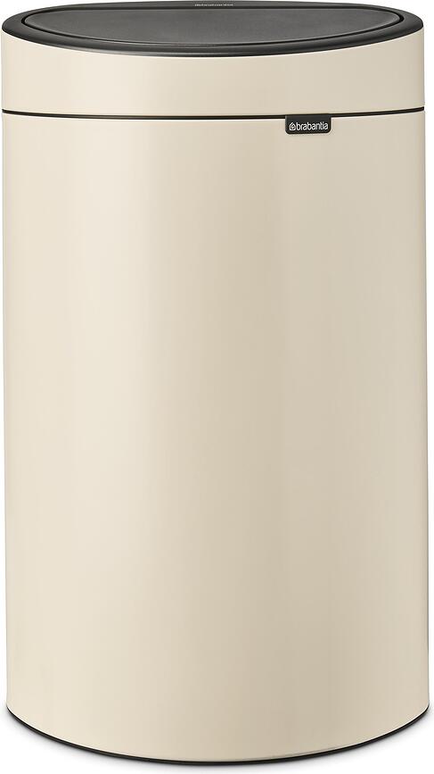 Touch Bin New Poubelle 40 L, beige clair
