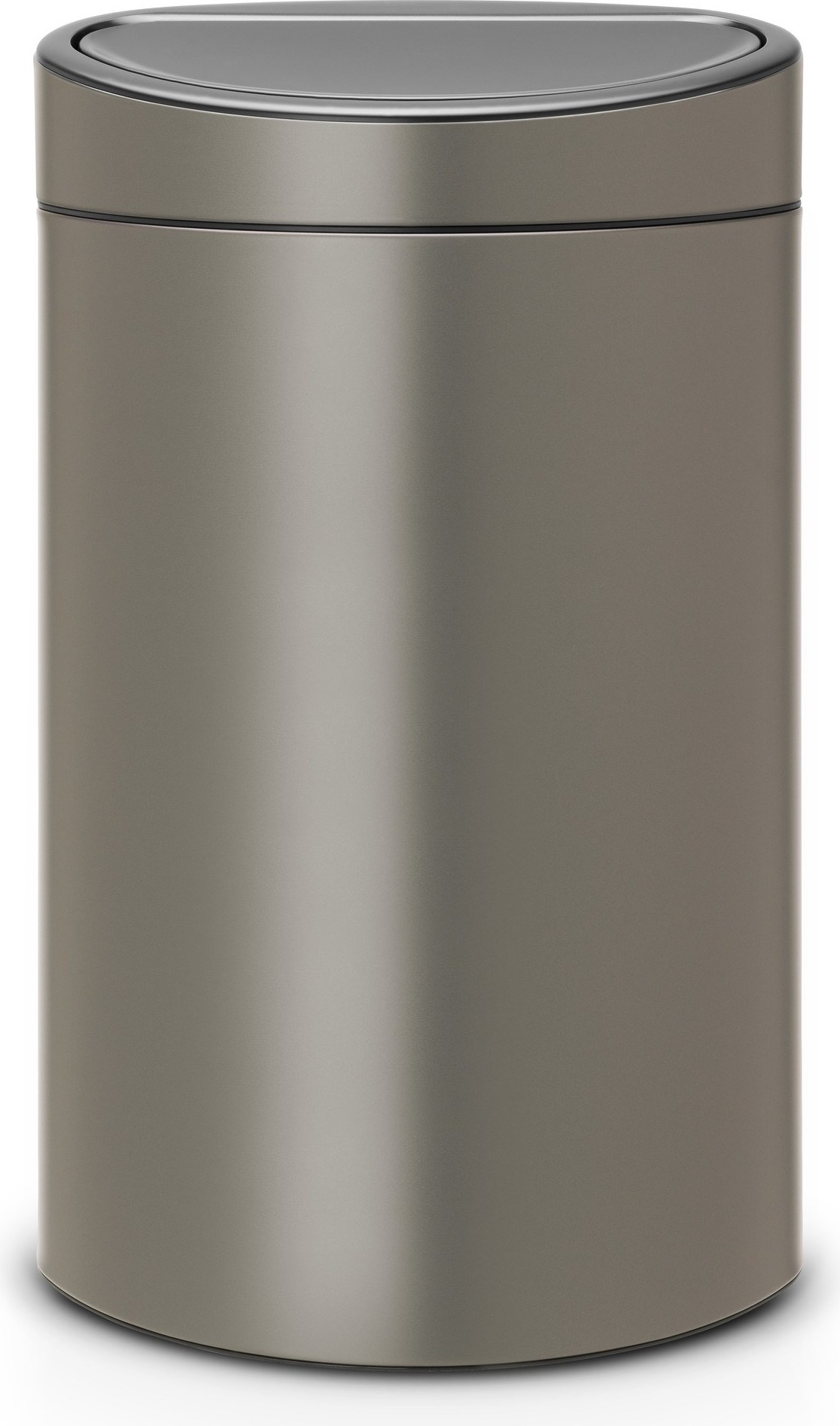 Touch Bin New Recycle Mülleimer 10 + 23 l platinfarbig