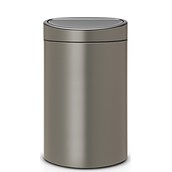 Touch Bin New Recycle Trashcan 10 + 23 l platinum