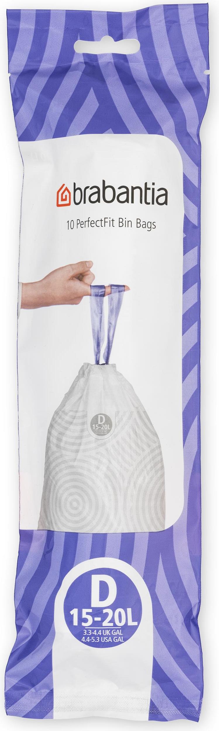 Worki na śmieci Brabantia PerfectFit rozmiar D 15-20 l 10 szt.
