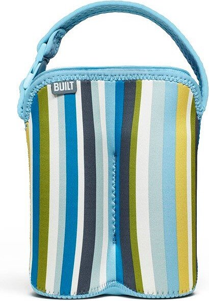 Bottle Buddy Blue Stripe Torbica za dve otroški steklenički, modre črte