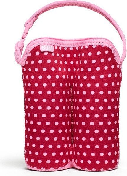 Bottle Buddy Pink Kaitse kahele beebipudelile pink mini dots