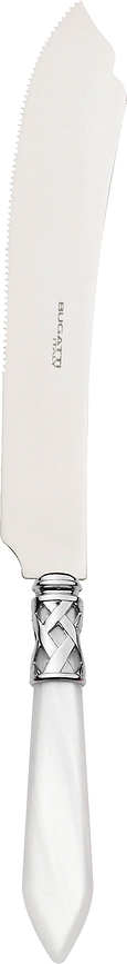 Aladdin Cake Knife 26 cm, white-silver