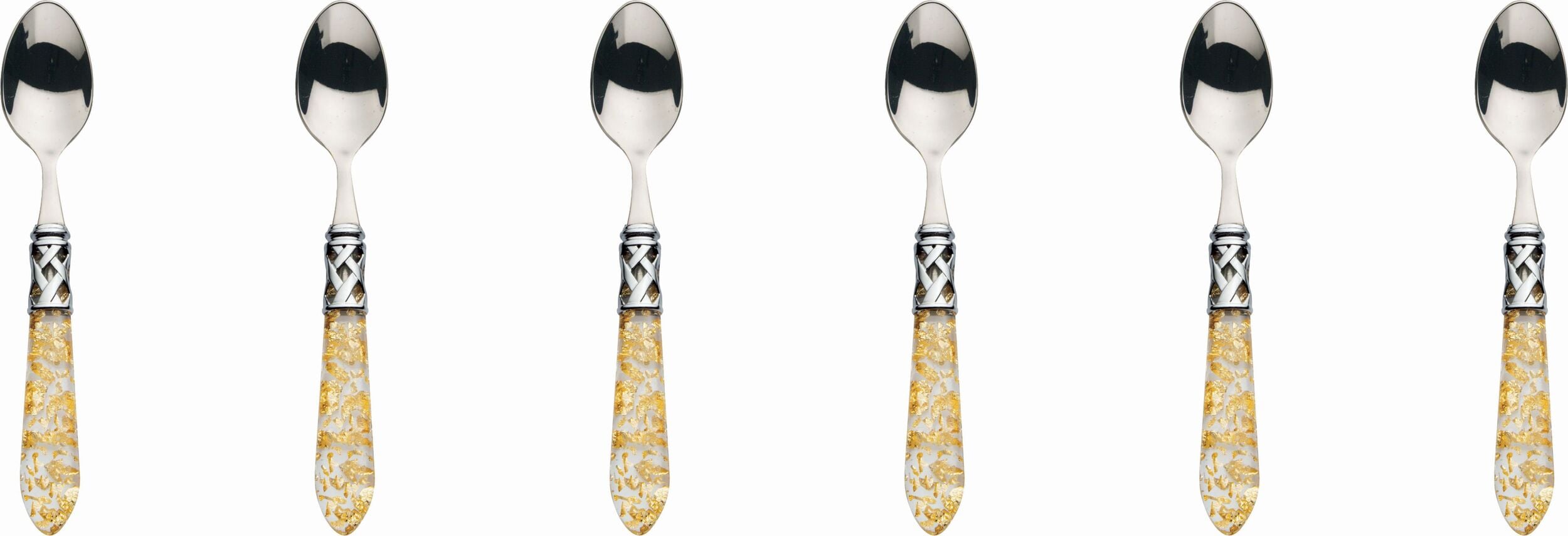 Aladdin Kaffee- und Teelöffel, gold-stahl, 6 St.