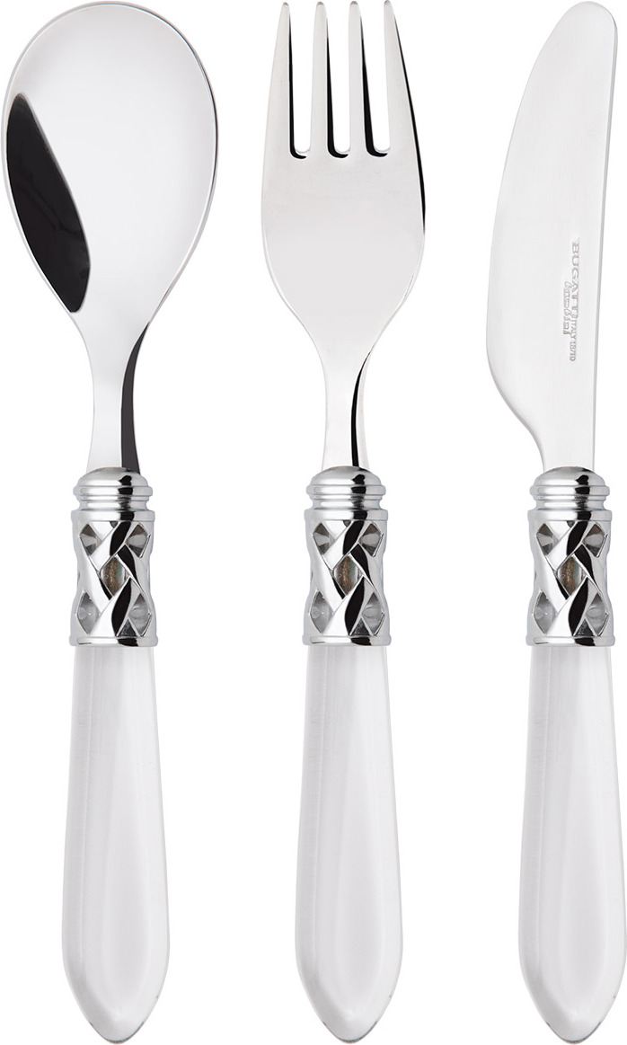 Aladdin Kinderbesteck transparent, 3-teilig