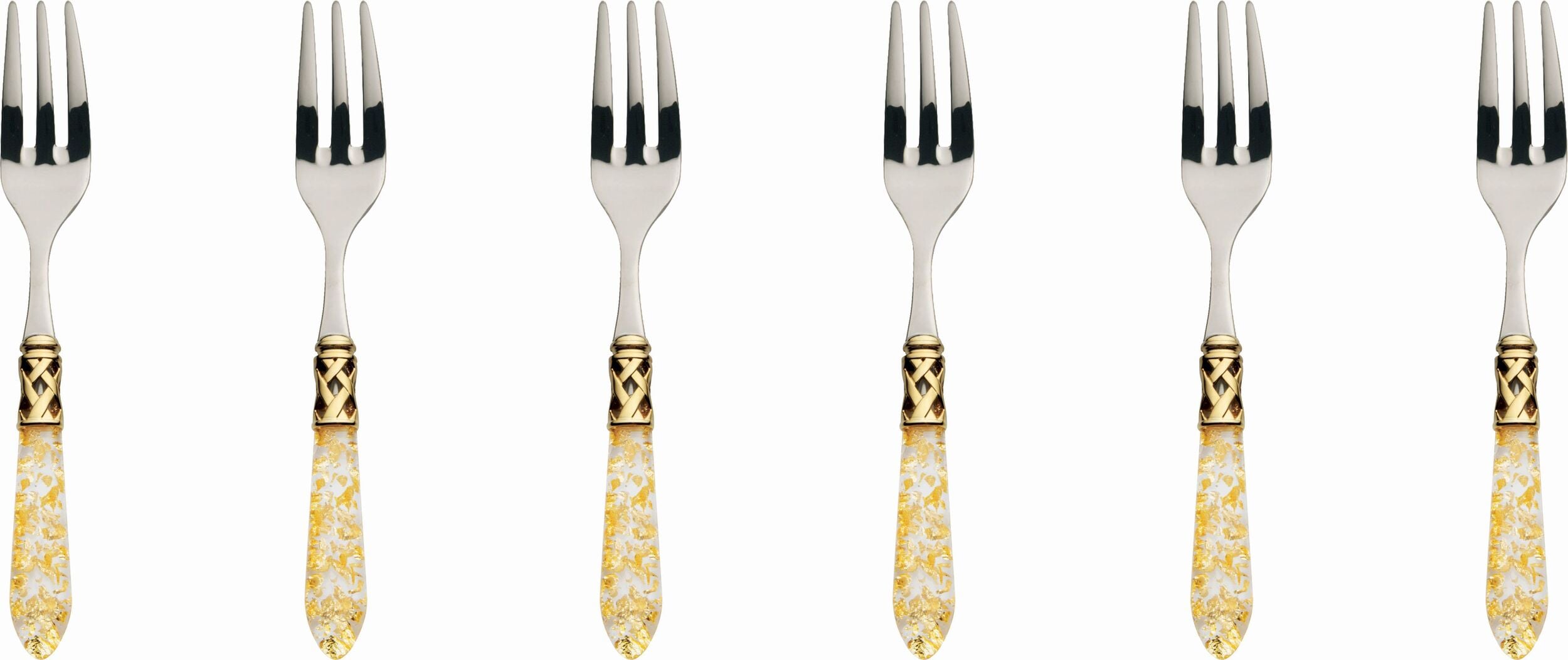 Aladdin Kuchengabeln gold im Geschenkkarton, 6 St.