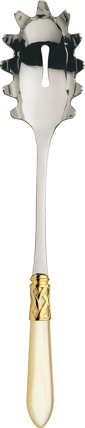Aladdin Spaghettilöffel 32 cm, Perlglanz-Gold