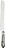 Aladdin Tortenmesser 31 cm, grau-silber