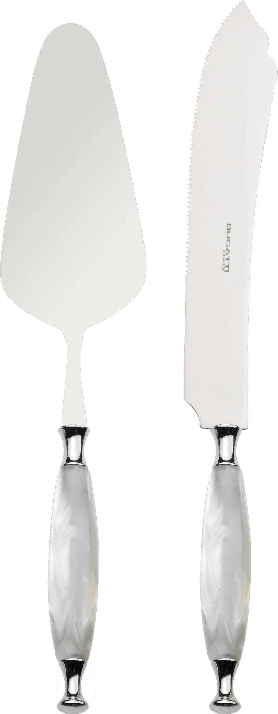 Country Tortenheber und Messer, weiß, im Geschenkkarton, 2-teilig