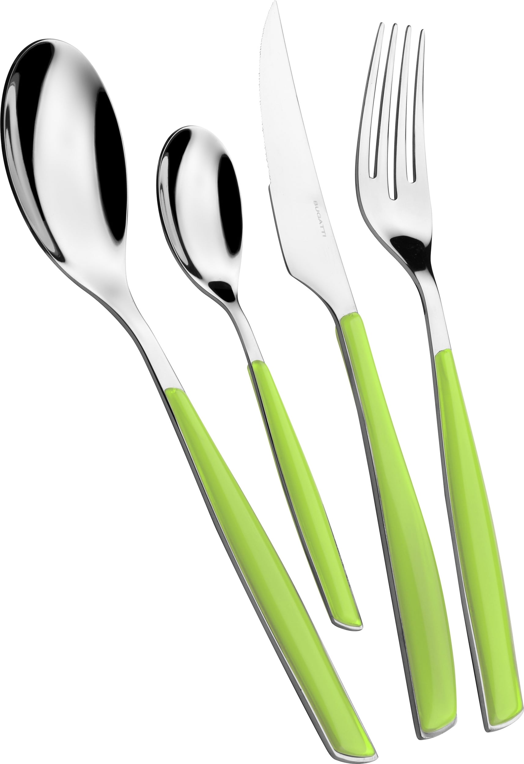 Glamour Besteckset, grün, 24-teilig