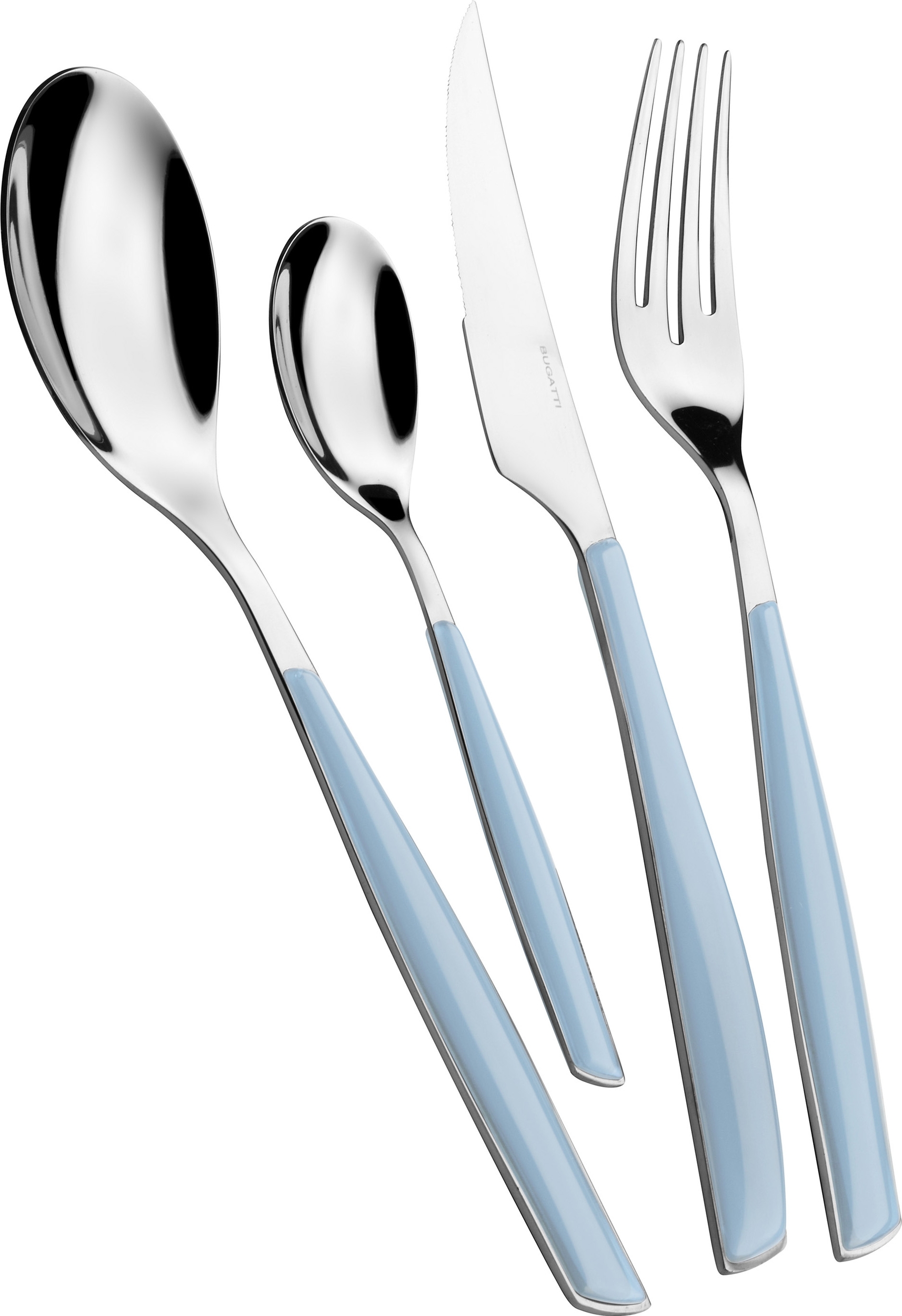 Glamour Besteckset, hellblau, 24-teilig