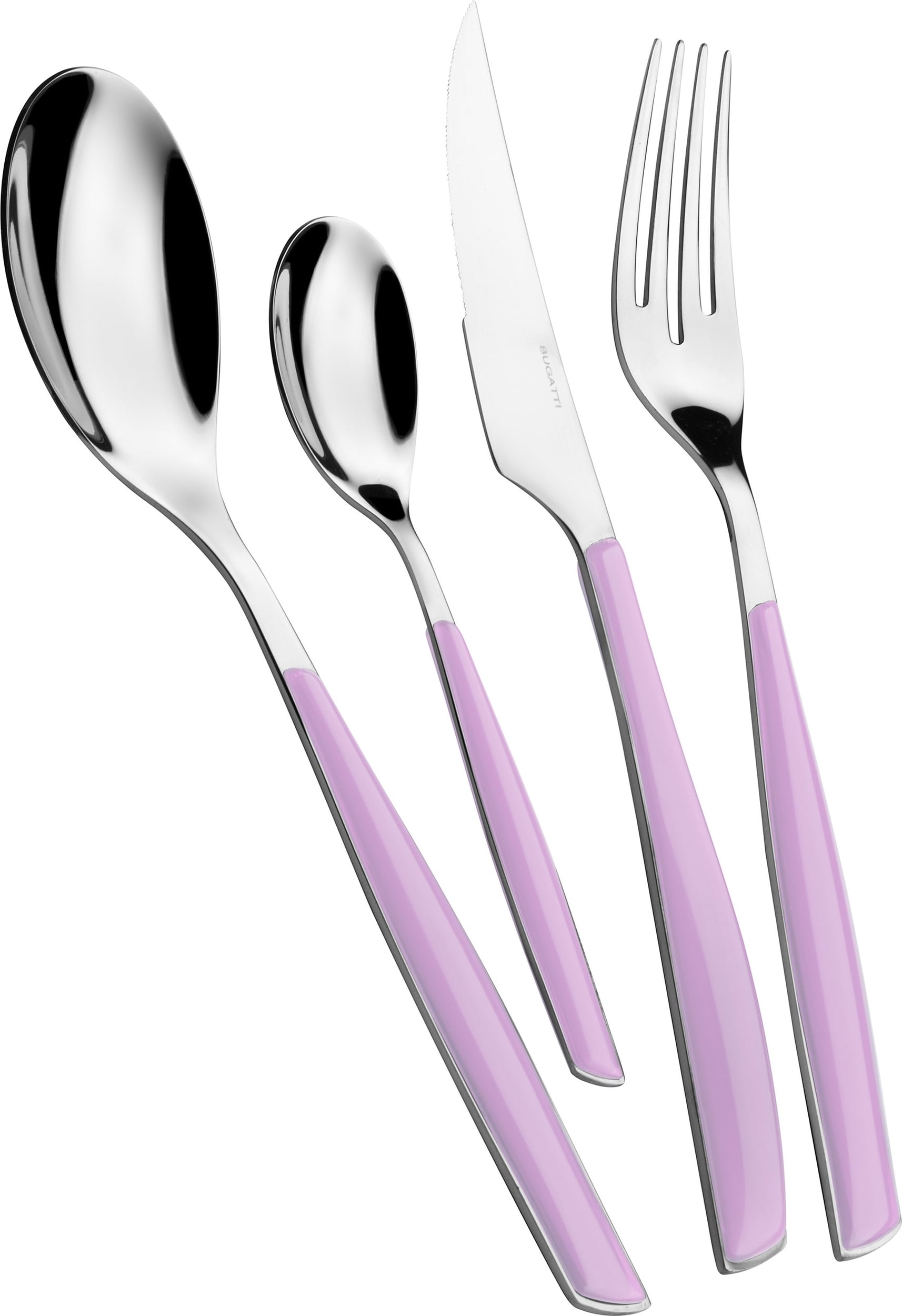 Glamour Besteckset, lila, 24-teilig
