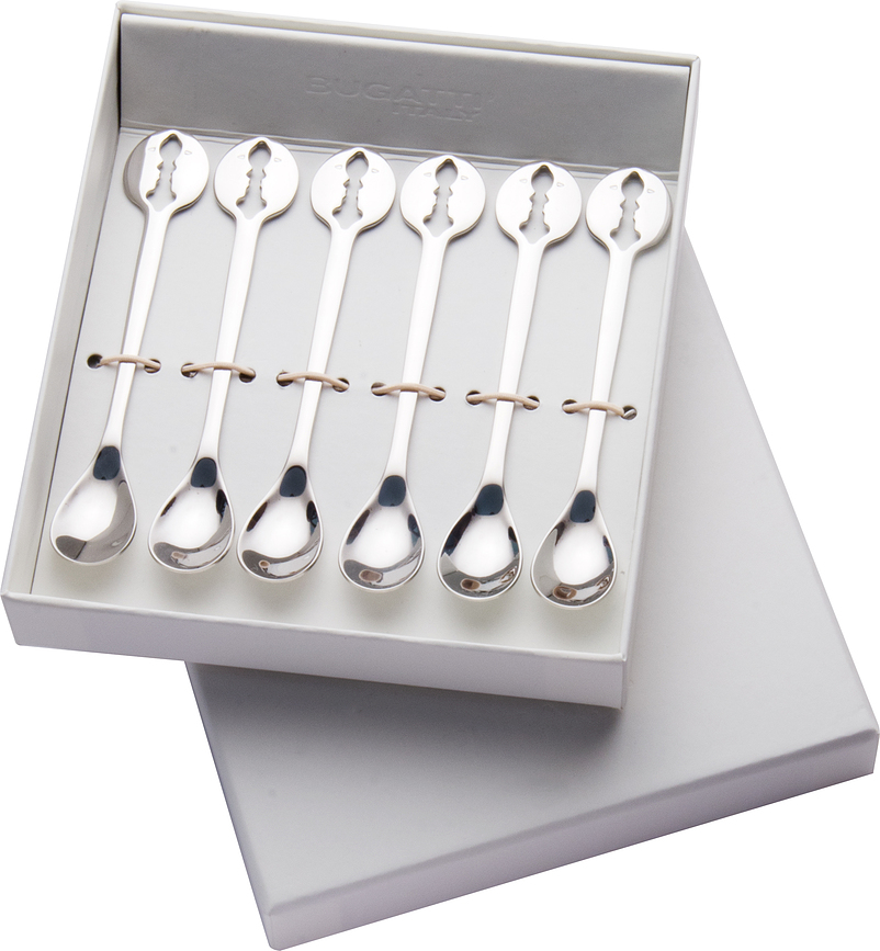 Koffielepels Kiss zilver, 6 st.