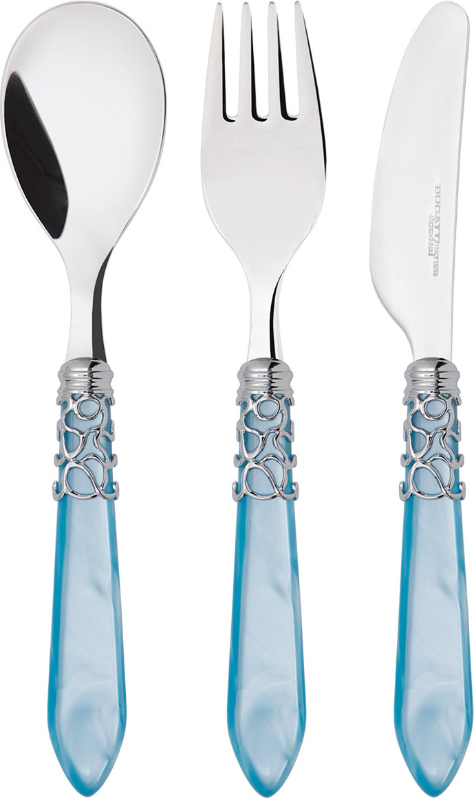 Melodia Kinderbesteck, blau, 3-teilig