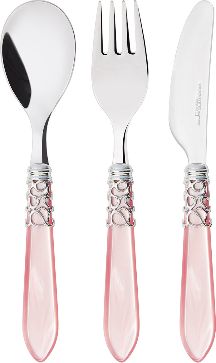 Melodia Kinderbesteck, rosa, 3-teilig