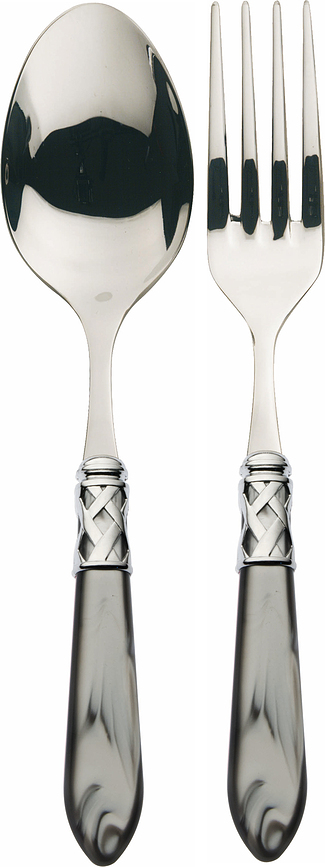 Набір столових приборів для сервірування Aladdin, сіро-сталевий, 2 предмети