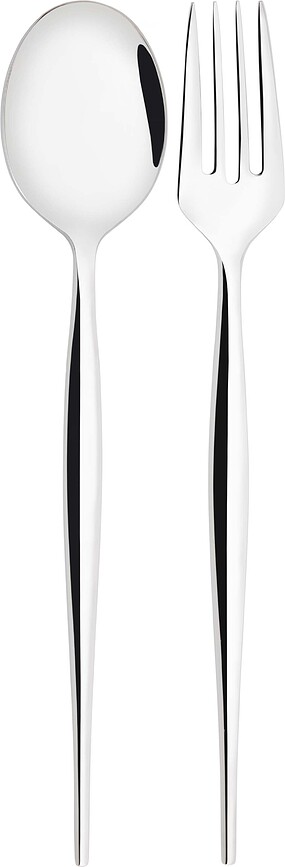 Natura Serving Cutlery, silver, in gift box, 2-piece set
