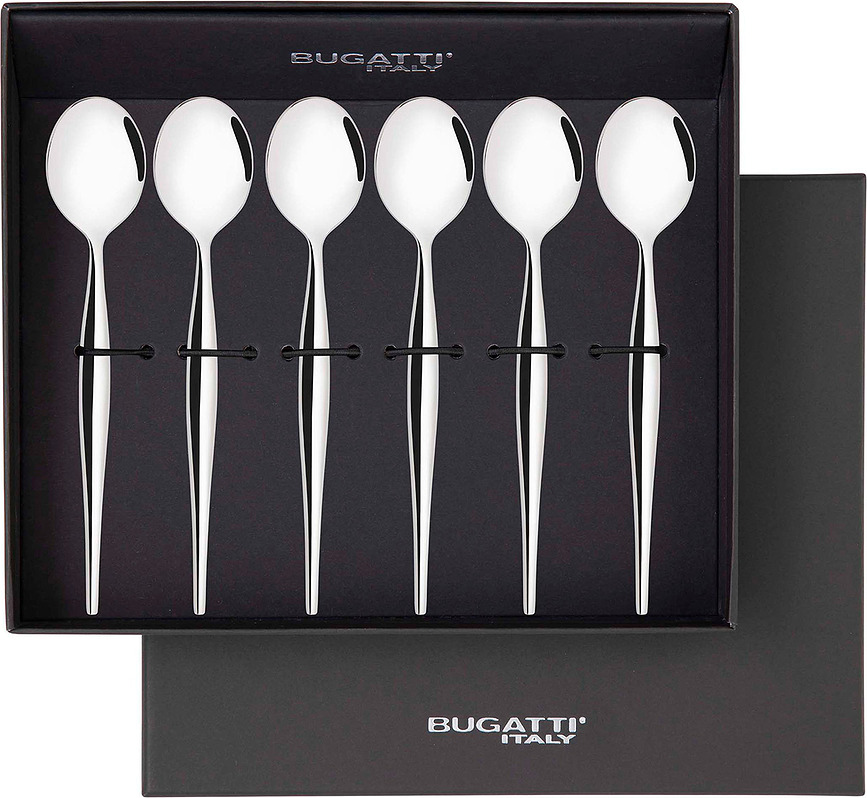 Natura Teelöffel, silber, in Geschenkbox, 6 St.