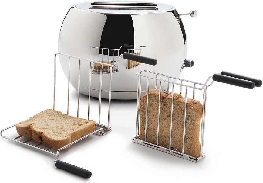 Romeo Toast Holders, silver, 2 pcs.
