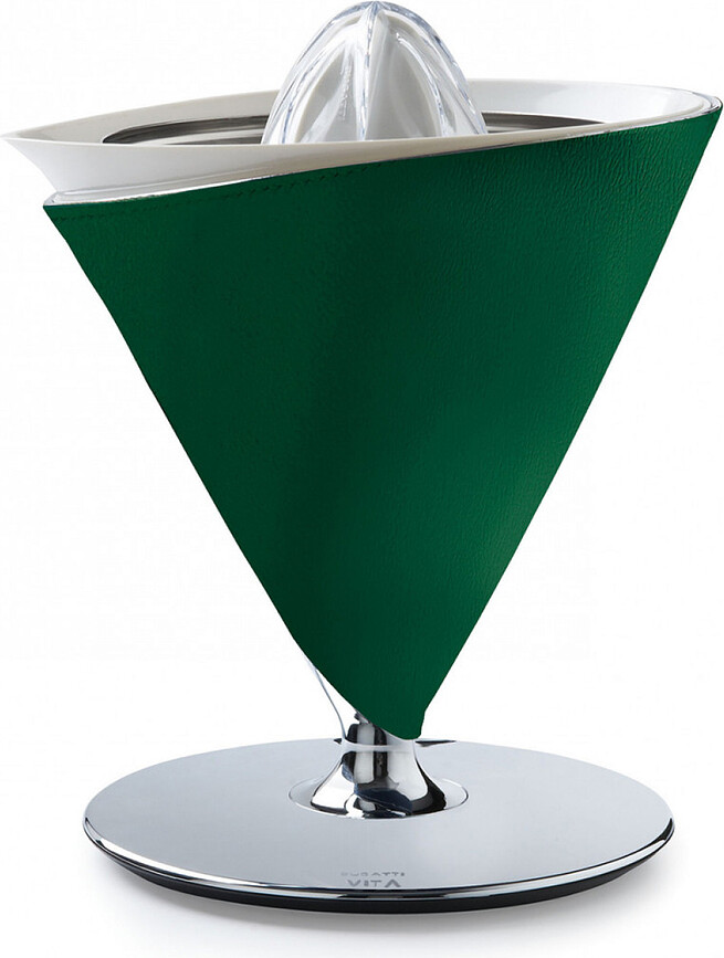 Spremiagrumi elettrico Vita, pelle verde scuro