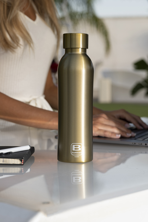 Termopudele BBottles Glazed 500 ml, sudraba