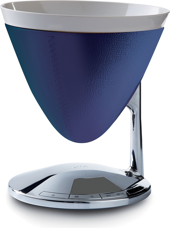 Uma keukenweegschaal blauw leer