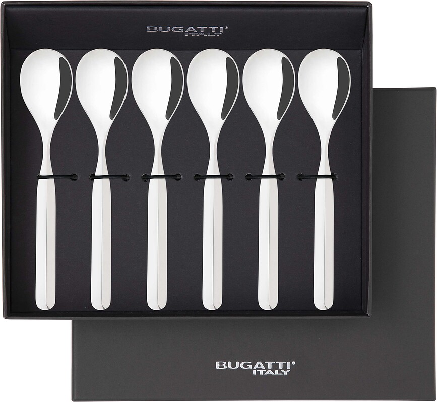 Vidal Teelöffel, silber, in Geschenkbox, 6 St.